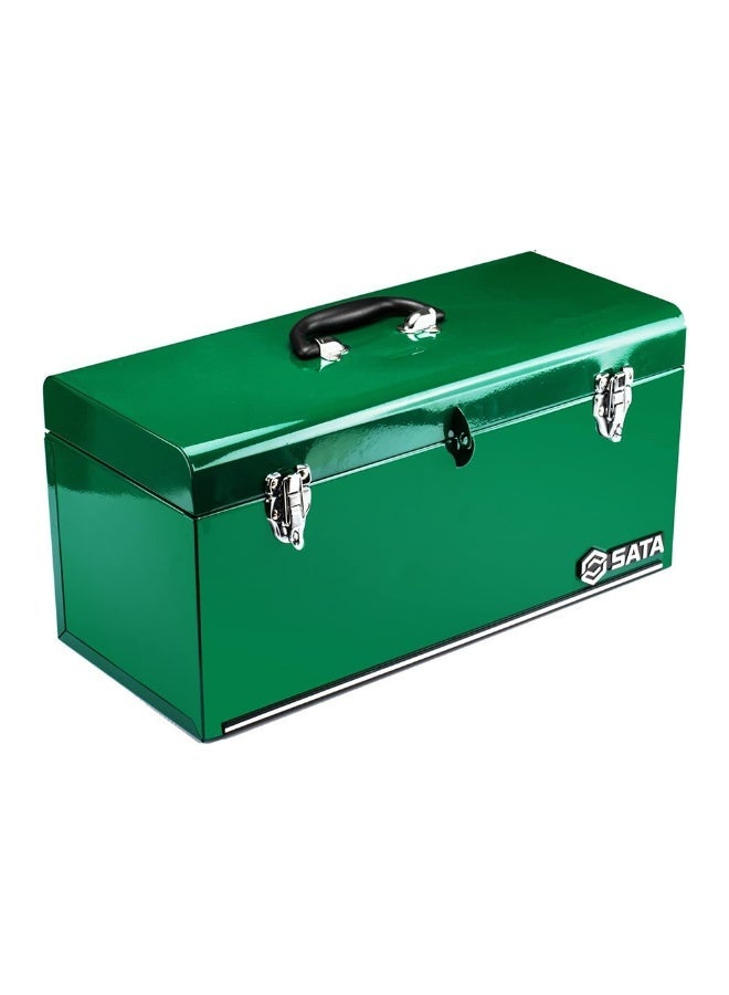 Sata 17-Inch Metal Tool Box ST95102SC, Heavy-Duty Steel Portable Tool Storage Box, Lockable Lid, Top Carry Handle, Garage & Workshop Use - Image 3